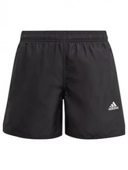 Image of Adidas Boys Younger Yb Badge Of Sport Shorts, Black, Size 12-13 Years