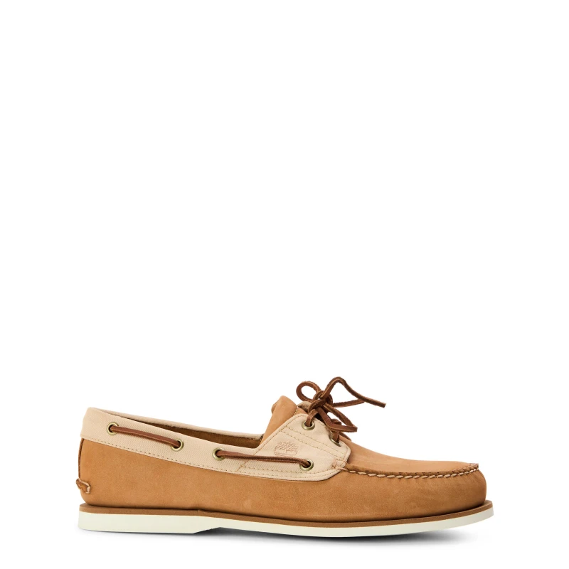 Image of Timberland Mens Boat Shoe Dark Green Boat Shoes Med Beige male 6.5 (40)