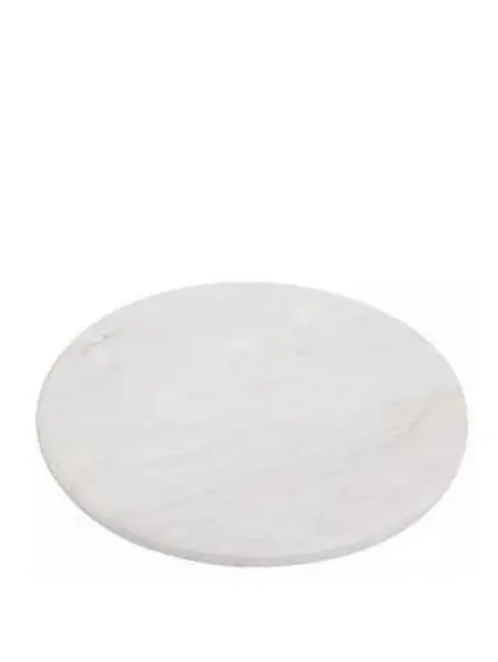 Image of Premier Housewares Round White Marble Chopping Board