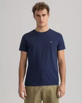 image of GANT Men Original T-Shirt (4XL) Blue