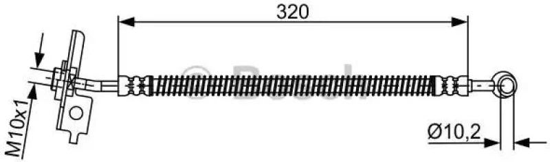 Image of Bosch 1 987 481 863 Brake Hose Brake Hose (83)