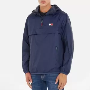 Image of Tommy Jeans Mens Packable Tech Chicago Popover - Twilight Navy - L