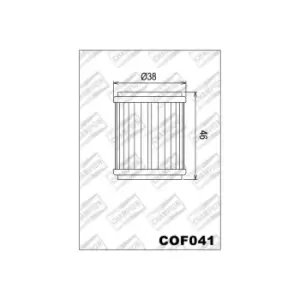 Image of CHAMPION Oil filter COF041 for YAMAHA