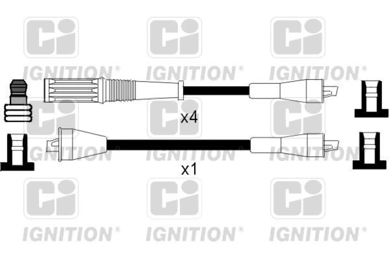 Image of QUINTON HAZELL Ignition lead set QUINTON HAZELL XC368