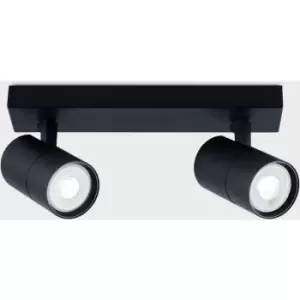 Image of Harper Living - 2 Light White Spotlight Bar Adjustable Cylinder bulb holders