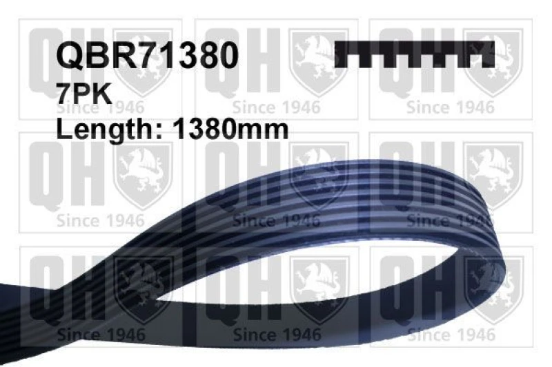 Image of QUINTON HAZELL Serpentine belt QUINTON HAZELL QBR71380
