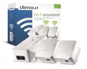 image of Devolo dLAN 550 Network Triple Powerline Adaptor Kit