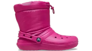 image of Crocs Classic Lined Neo Puff Boot Boots Kids Fuchsia Fun C11