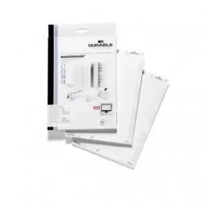 Durable BADGEMAKER&reg; Insert sheets 30x60mm Pack of 20