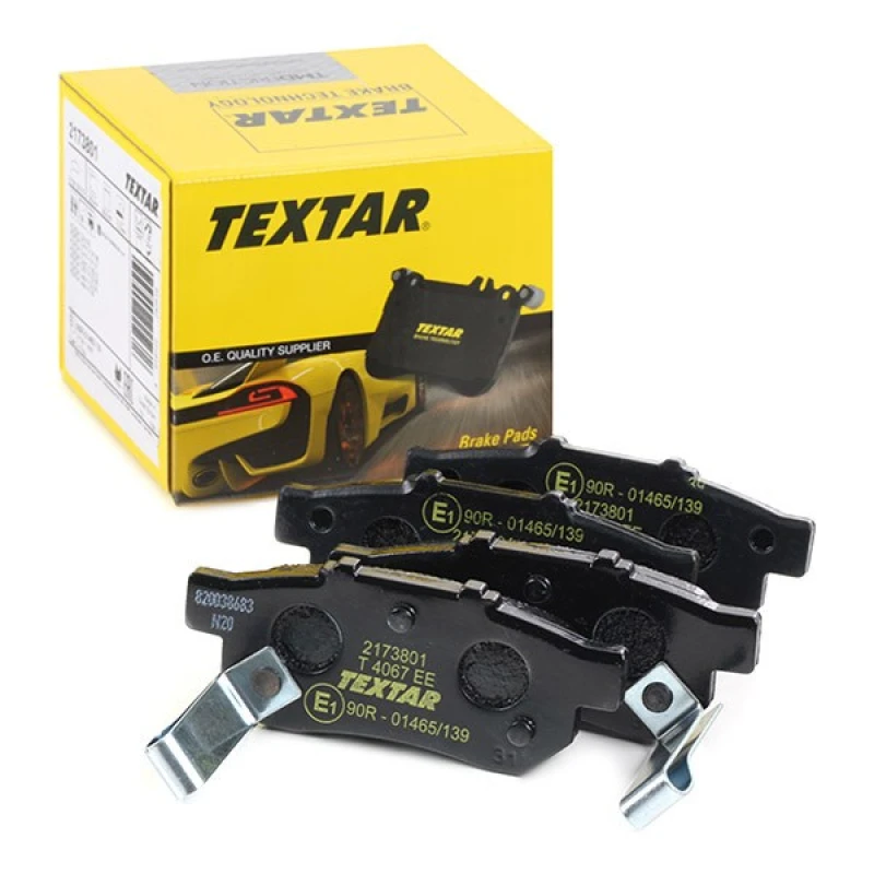 Image of TEXTAR 2173801 Brake pad set with acoustic wear warning Brake Pad Set,disc brake (402)