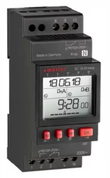 Image of Muller Digital DIN Rail Time Switch 230 V ac, 2-Channel