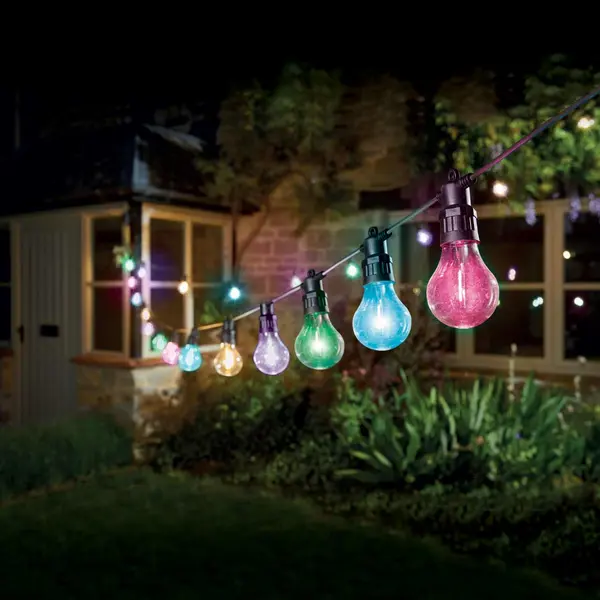 image of Eureka Lighting LED Decor Festoon Festoon Light (Set of 20 Lights) Multi-Coloured