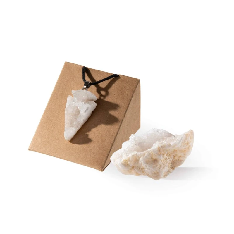 Image of Myga Stone & Pendant Gift Sets in Cream Cream Unisex