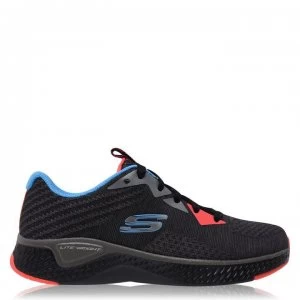 Image of Skechers Solar Fuse Childrens Trainers - Grey/Black