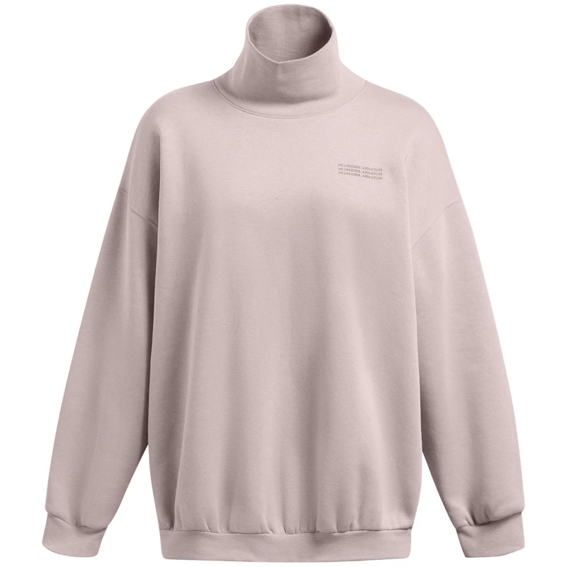 Image of Under Armour Womens Mock Neck Sweatshirt Grey female 8 (XS)