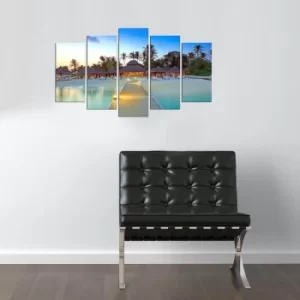 Image of 5MX-91 Multicolor Decorative MDF Painting (5 Pieces)