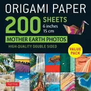 Image of origami paper 200 sheets mother earth photos 6 15cm tuttle origami paper d
