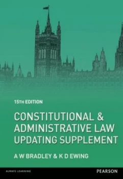 Image of Constitutional and Administrative Law Updating Supplement by Prof A. Bradley Book