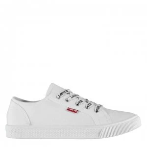 Levis Malibu Canvas Trainers - White