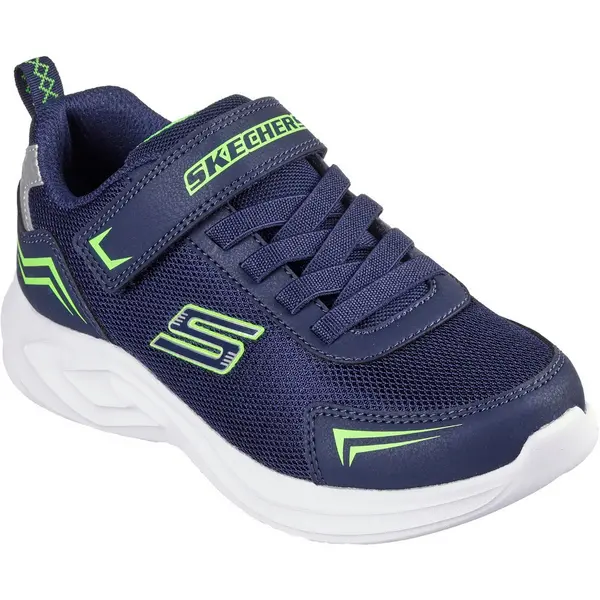 Image of Skechers Boys Mazematics Strap On Stretch Comfy Trainers UK Size 12 (EU 30)