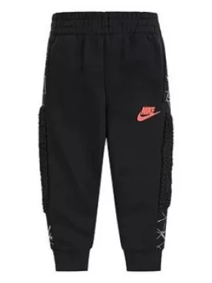 image of Boys, Nike Nsw Winterized Club Pant, Black, Size 3-4 Years