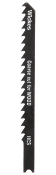 image of Wickes Universal Coarse Cut Jigsaw Blade for Wood Pack 5