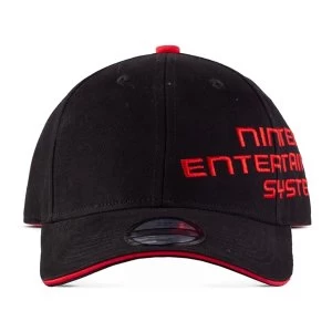 image of Nintendo - NES Logo Baseball Cap - Black