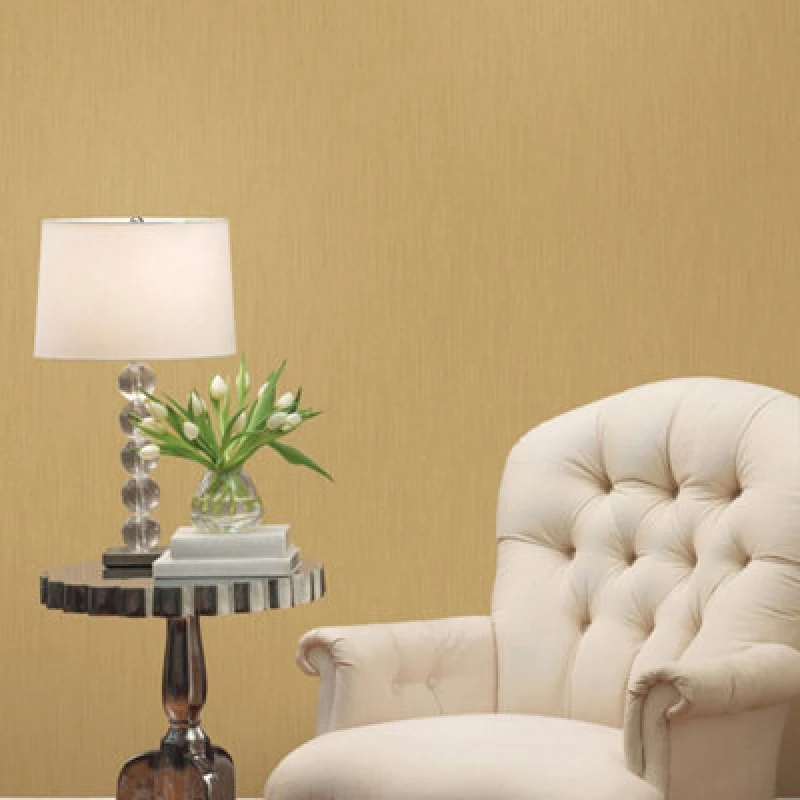 Image of Galerie Palazzo Yellow Gold Vertical Texture Embossed Wallpaper