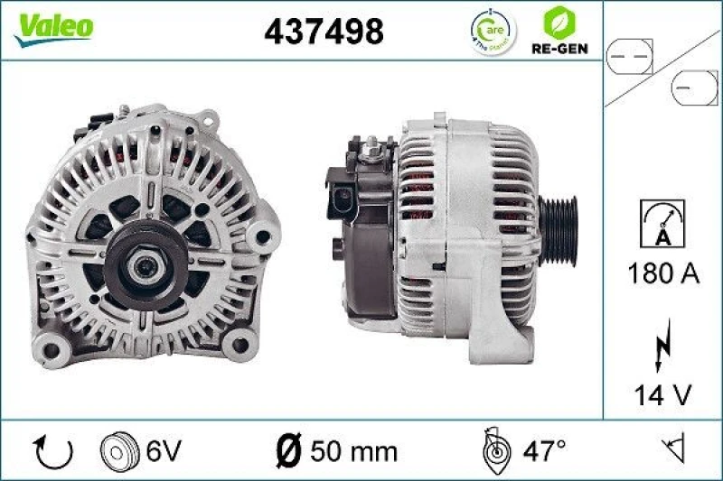 Image of Alternator VALEO 437498