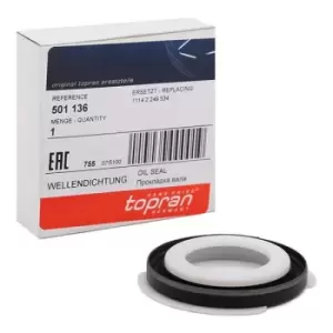 Image of TOPRAN Crankshaft Seal 501 136 Crankshaft Gasket,Shaft Seal, crankshaft BMW,3 Touring (E91),3 Limousine (E46),3 Limousine (E90),5 Limousine (E60)
