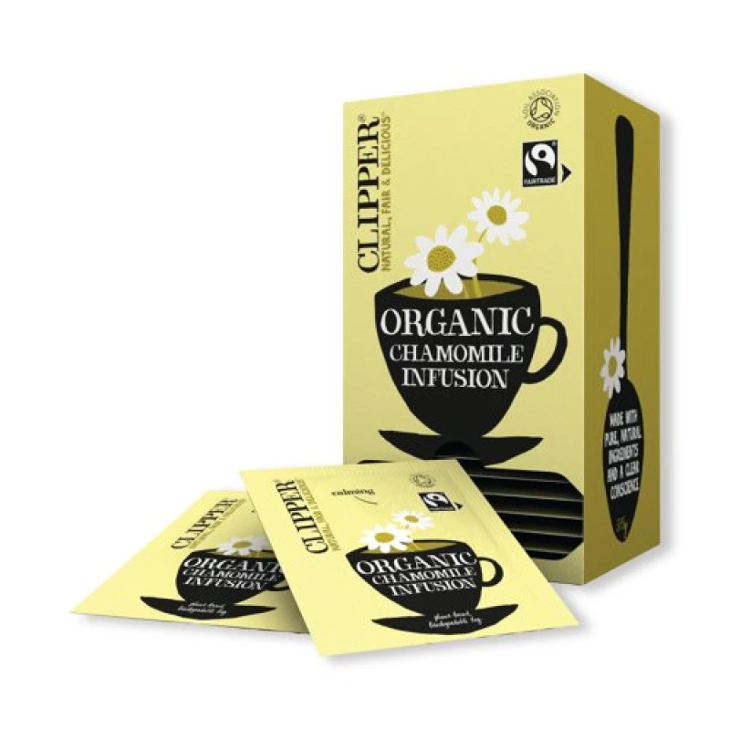Image of Clipper Fairtrade Organic Chamomile Infusion 25 Envelopes