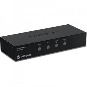 image of Trendnet TK-422DVK Black KVM switch