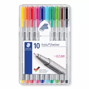 image of Staedtler Triplus Fineliner Pen - Pack of 10