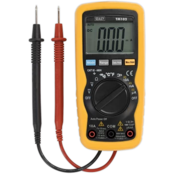 image of Sealey TM102 Professional Auto Ranging 8 Function Digital Multimeter