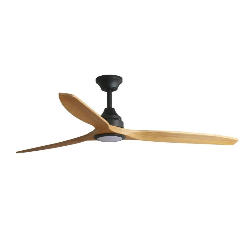Image of Netlighting Alo Large Black Wood DC Ceiling Fan Cct 6 Speed Black Unisex