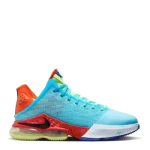 Image of Nike Lebron 19 Low, Blue Chill/Black-Lt Crimson, size: 10, Unisex, Basketball Performance Low, DO9829-400