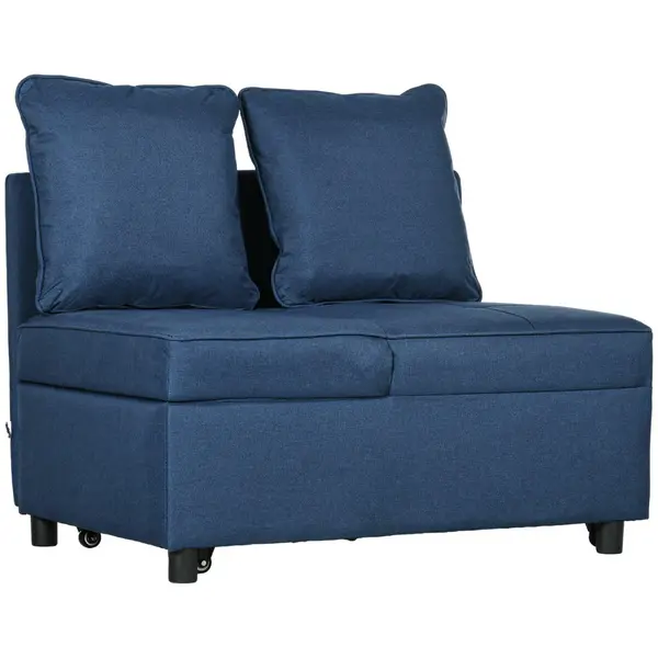 Image of Folding Sofa Bed Sleeper Chair Bed with Adjustable Backres