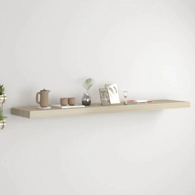 Image of VIDAXL Floating Wall Shelf Oak 120x23.5x3.8cm mdf Vidaxl 8720286075142