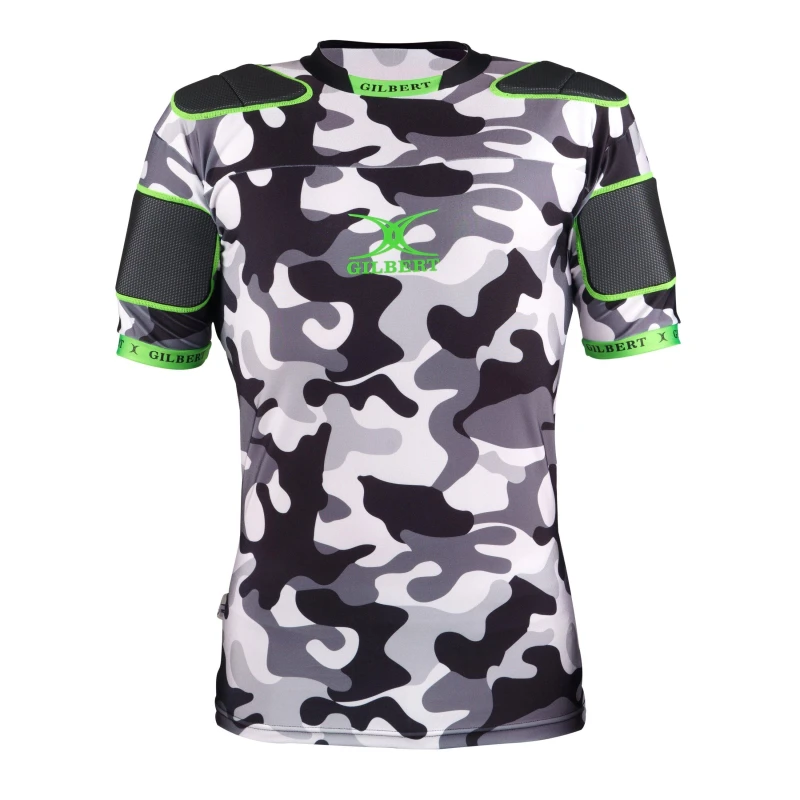 Image of Gilbert Kids Protective Rugby Pads Camo unisex Large Jnr