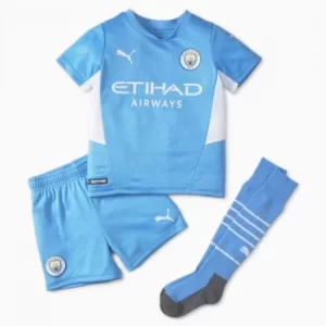 PUMA Man City Home Youth Football Mini-Kit, Light Blue/White, size 2T, Clothing