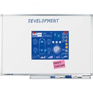 Image of Legamaster Wall Mountable Magnetic Whiteboard Enamel Professional 180 x 120 cm