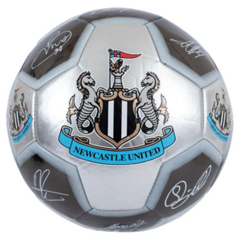 Image of Newcastle United Fc Signature Metallic Football Silver/black/green (5)