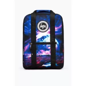 Image of Hype Galaxy Space Boxy Backpack (One Size) (Blue/Purple/Red)