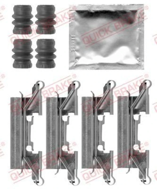 Image of QUICK BRAKE Brake pad fitting kit QUICK BRAKE 109-0002