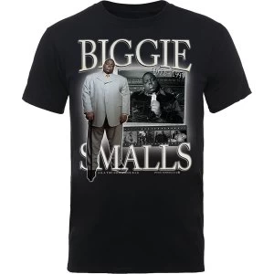 Image of Biggie Smalls - Smalls Suited Unisex Large T-Shirt - Black