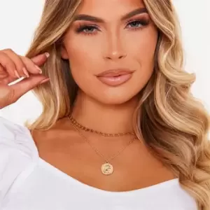 Image of I Saw It First Coin Double Layered Necklace - Gold