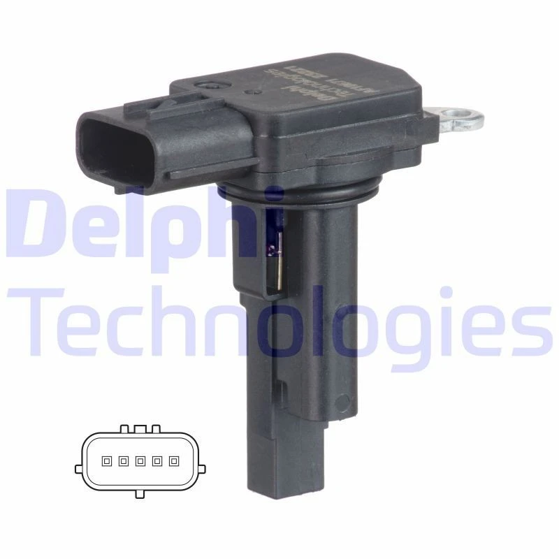 Image of DELPHI AF10671-12B1 Mass air flow sensor without housing Air Mass Sensor (3926)