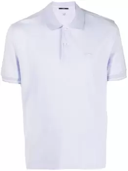 image of C.P COMPANY Logo-embroidered Polo Shirt Light Purple