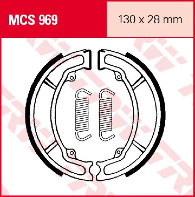 Image of TRW Lucas Brake shoes MCS969