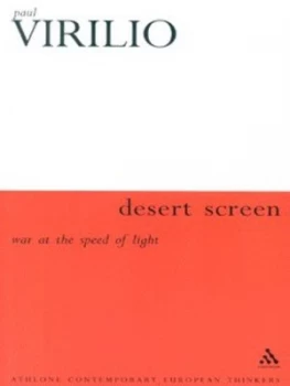 Image of Desert Screen by Paul Virilio Book